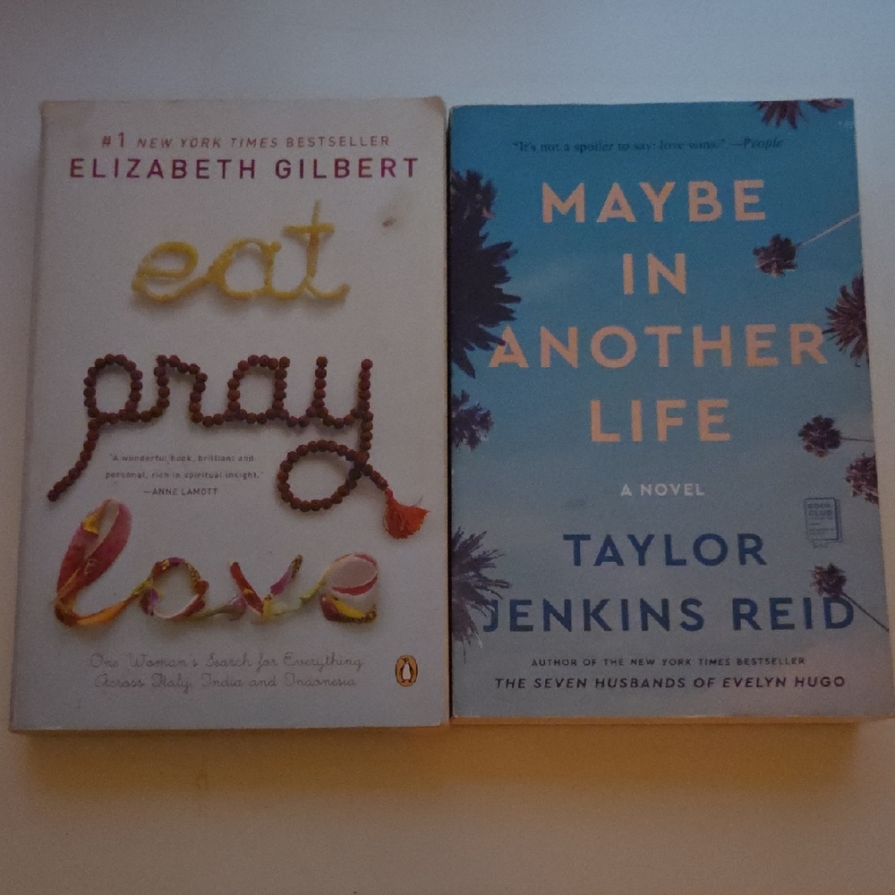 Eat Pray Love and Maybe In Another Life Books